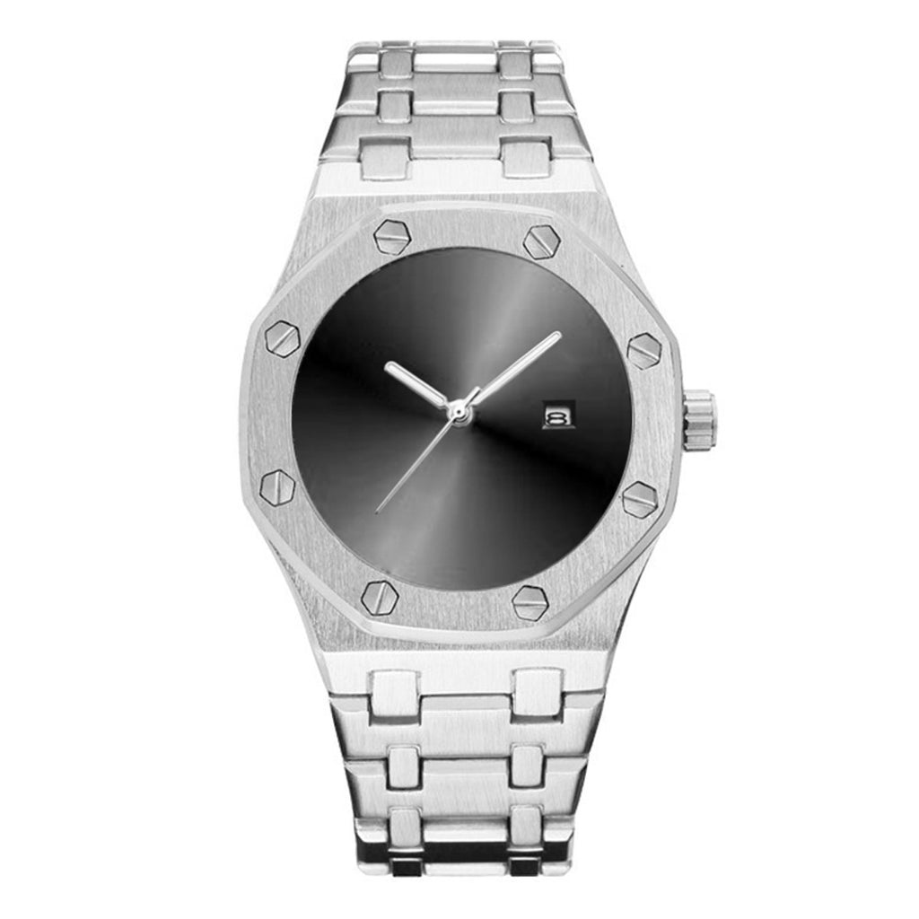 GESMART Men's Creative Cool Tech Steel Band Quartz Watch Fashion Trendy Wristwatch