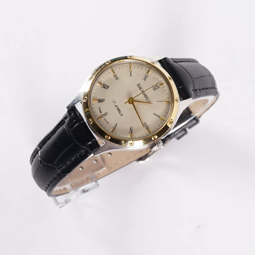 Baoshihua Ladies Manual Wind Mechanical Watch Vintage Retro Minimalist 90s