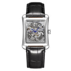 GESMART Men's Square Automatic Mechanical Watch Business Self Winding Wristwatch