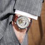 GESMART Men's Tourbillon Automatic Mechanical Watch Water Resistant Luminous
