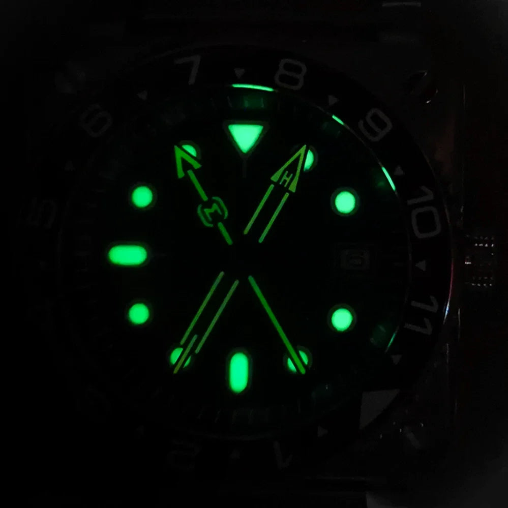 No Logo Men's 42mm Square Watch Stainless Steel Sapphire Crystal NH35 Movement