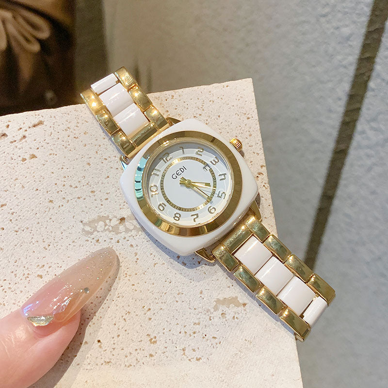 Women's Amber-Tone Vintage Quartz Watch