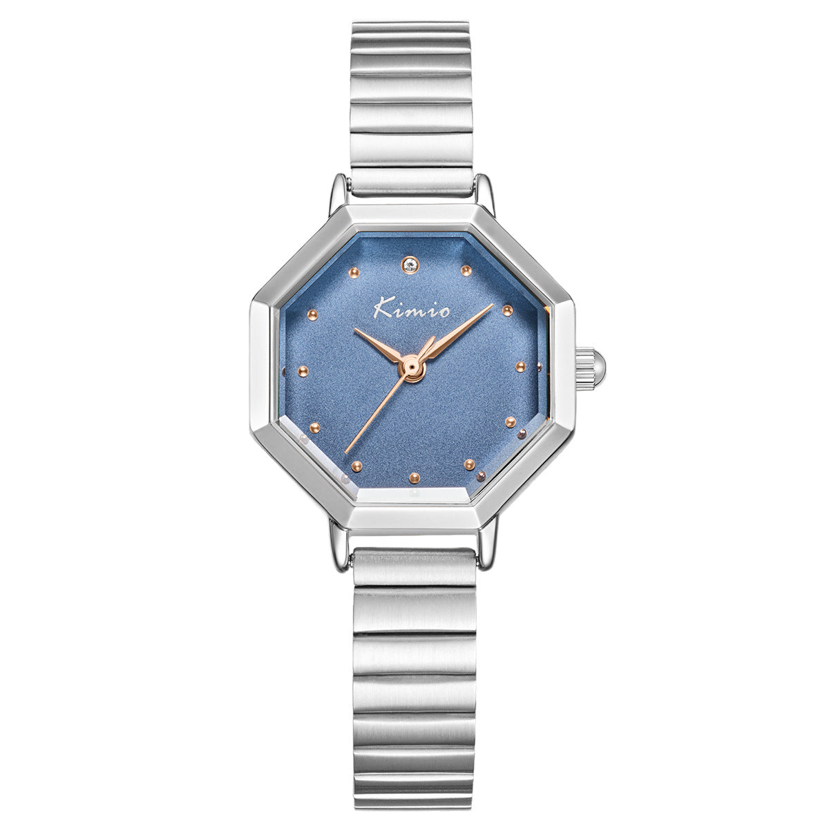 Women's Octagon Minimalist Steel-Band Quartz Watch