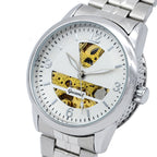 GESMART Men's Skeleton Automatic Mechanical Watch Exhibition Case Back Fashion