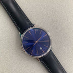 Men's 40mm Watch Polished Stainless Steel Case Miyota 9015 Movement