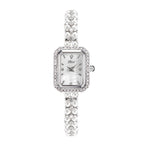 Women's Pearl Bracelet Quartz Watch, Slim Dial