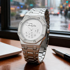Men's Minimalist Quartz Watch with Steel Band