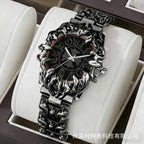 GESMART Men's Y2K Retro Claw Shape Watch Iris Pattern Unique Alien Design Fashion Trendy
