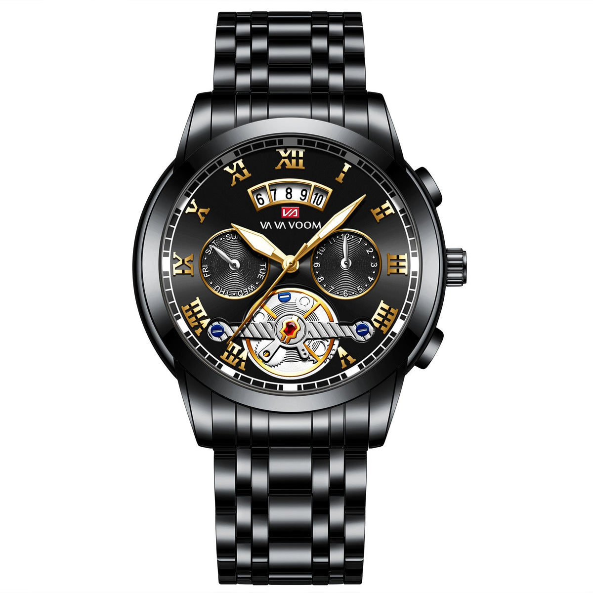 Men's Tourbillon-Style Manual Mechanical Watch
