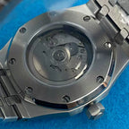 Men's 41mm Mechanical Watch NH35 Movement Sapphire Crystal Steel Case Green Lume