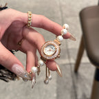 Women's Mother-of-Pearl Pearl Bracelet Quartz Watch