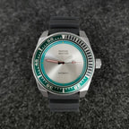 Men's Mechanical Watch 43mm Stainless Steel Case Rubber Strap