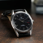 Vintage Diamond Brand Men's Manual Wind Mechanical Watch Solid Steel Bracelet