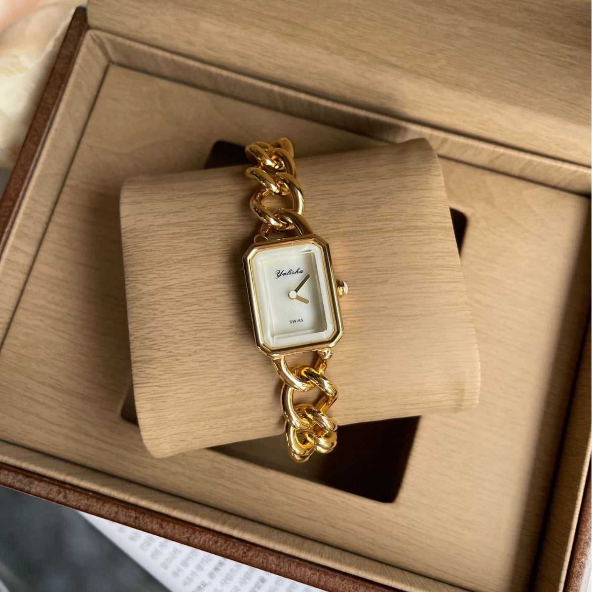 GESMART Women's Square Sugar Bracelet Quartz Fashion Jewelry Watch Trendy Retro Ladies