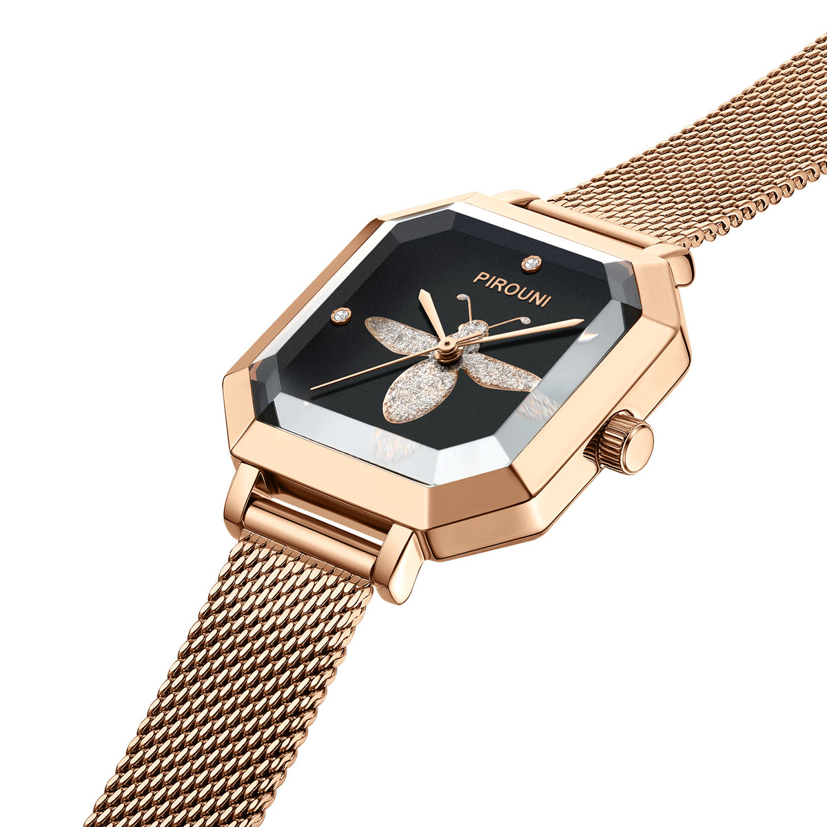 GESMART Women's Dragonfly Design Quartz Watch European Style Creative Minimalist Korean Fashion
