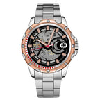 GESMART Men's Skeleton Automatic Mechanical Watch Silicone Band Sports Fashion