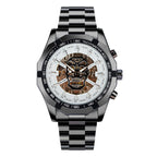 GESMART Men's Gold Tone Skeleton Automatic Mechanical Watch Skull Design Business Trendy