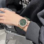 GESMART Women's Large Dial Silicone Band Watch Multifunction Rhinestone Calendar Fashion Trendy