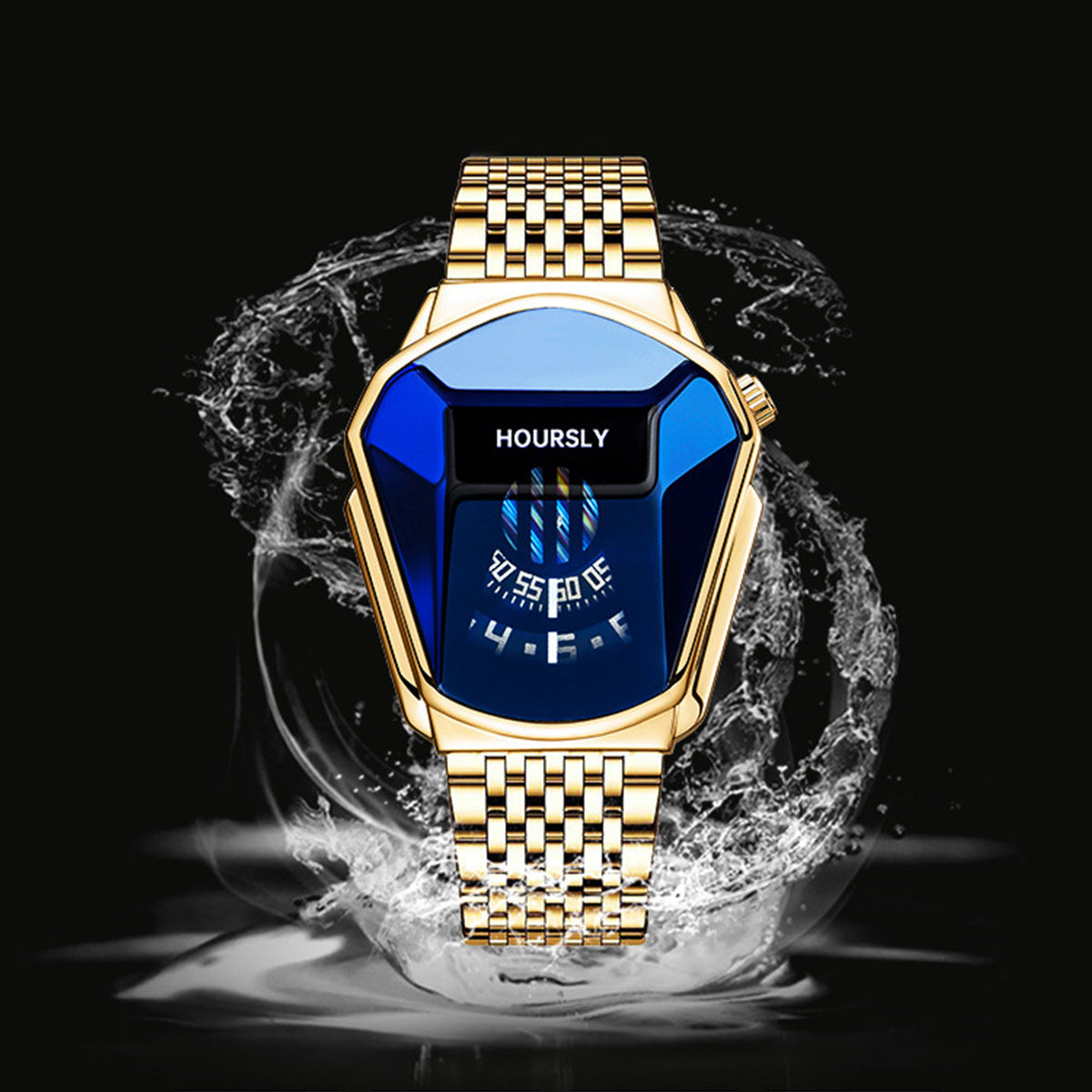 Men's Motorcycle-Style Quartz Watch