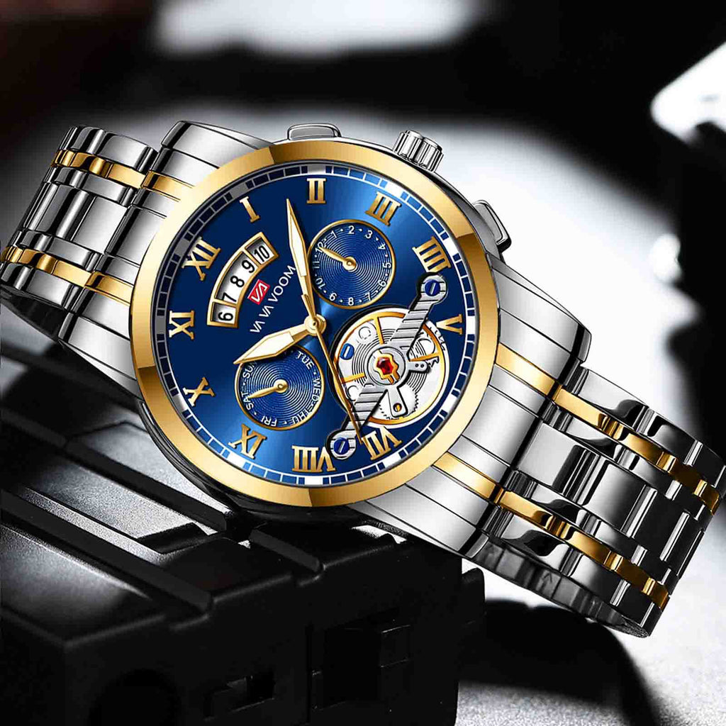 Men's Tourbillon-Style Manual Mechanical Watch