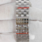 Ladies 27mm Square Quartz Watch Stainless Steel Case Bracelet VJ20 Movement