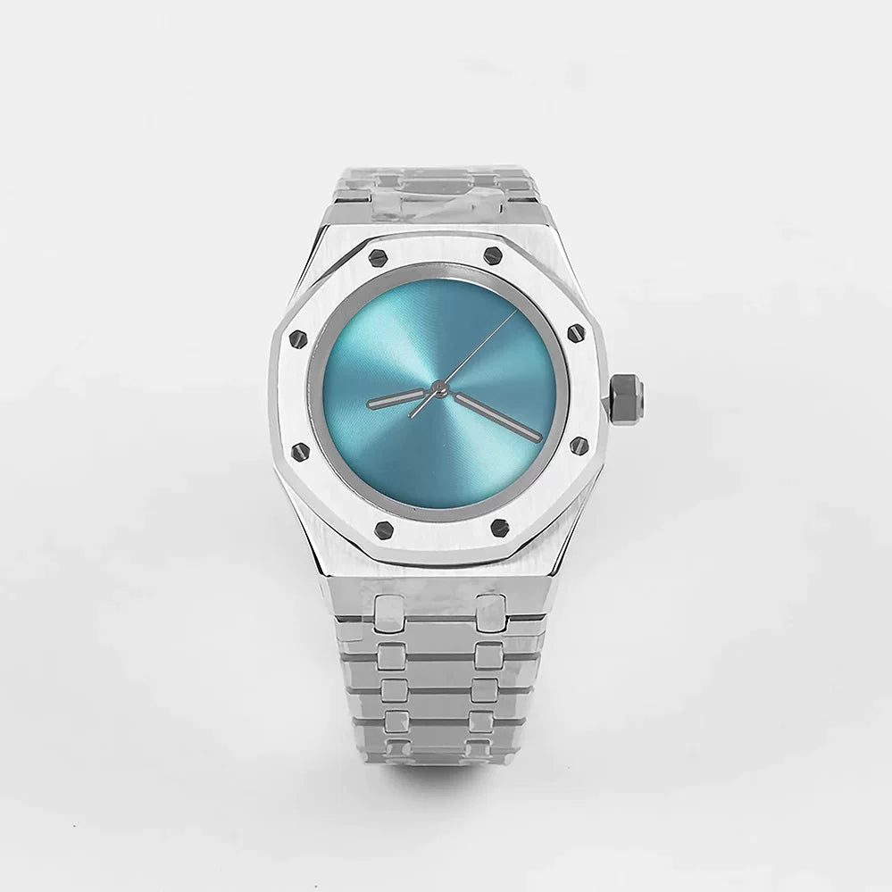No Logo Men's 41mm Mechanical Watch Stainless Steel Case NH35/36 Movement