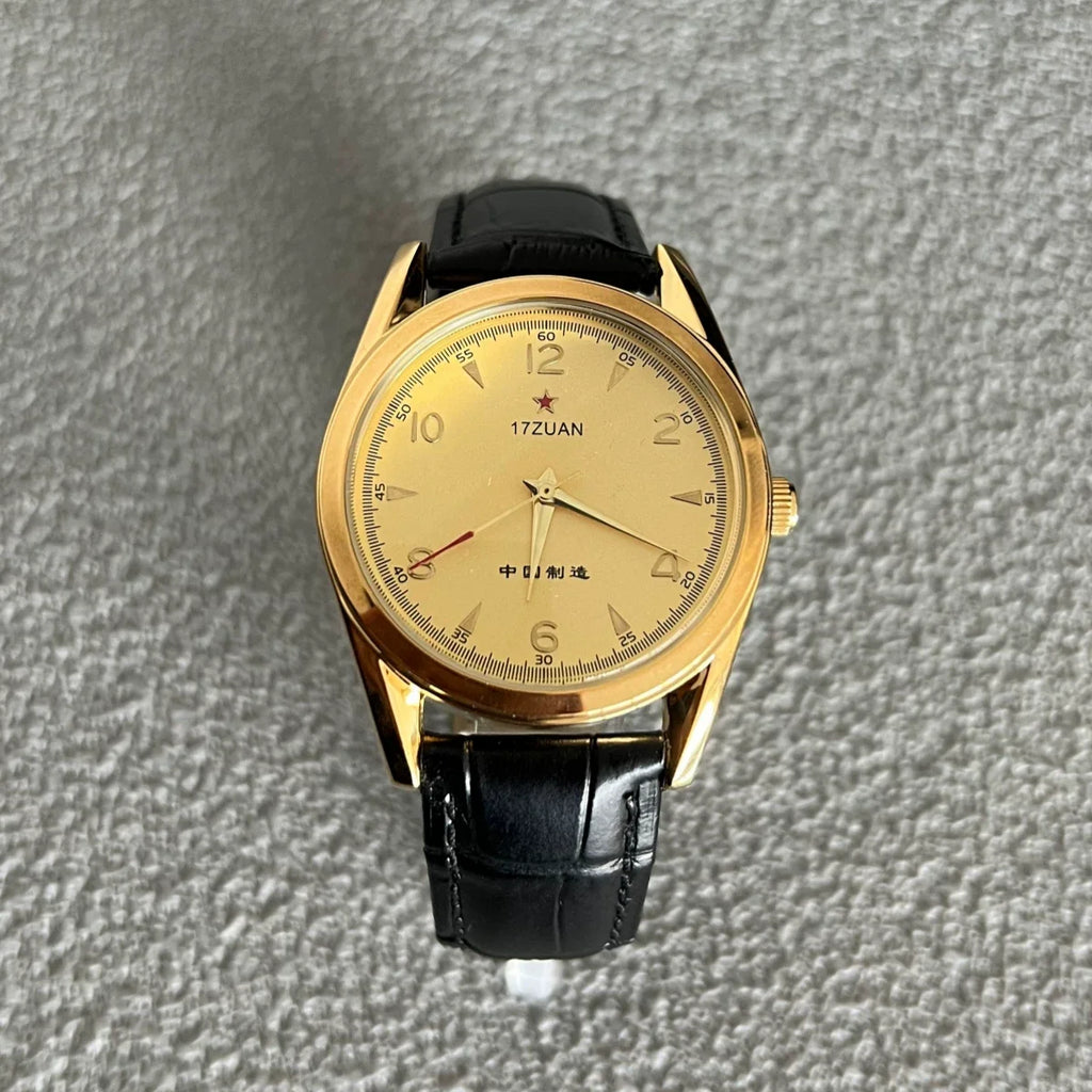 Vintage 7120 Manual Wind Mechanical Men's Watch August 1st Commemorative 90s NOS