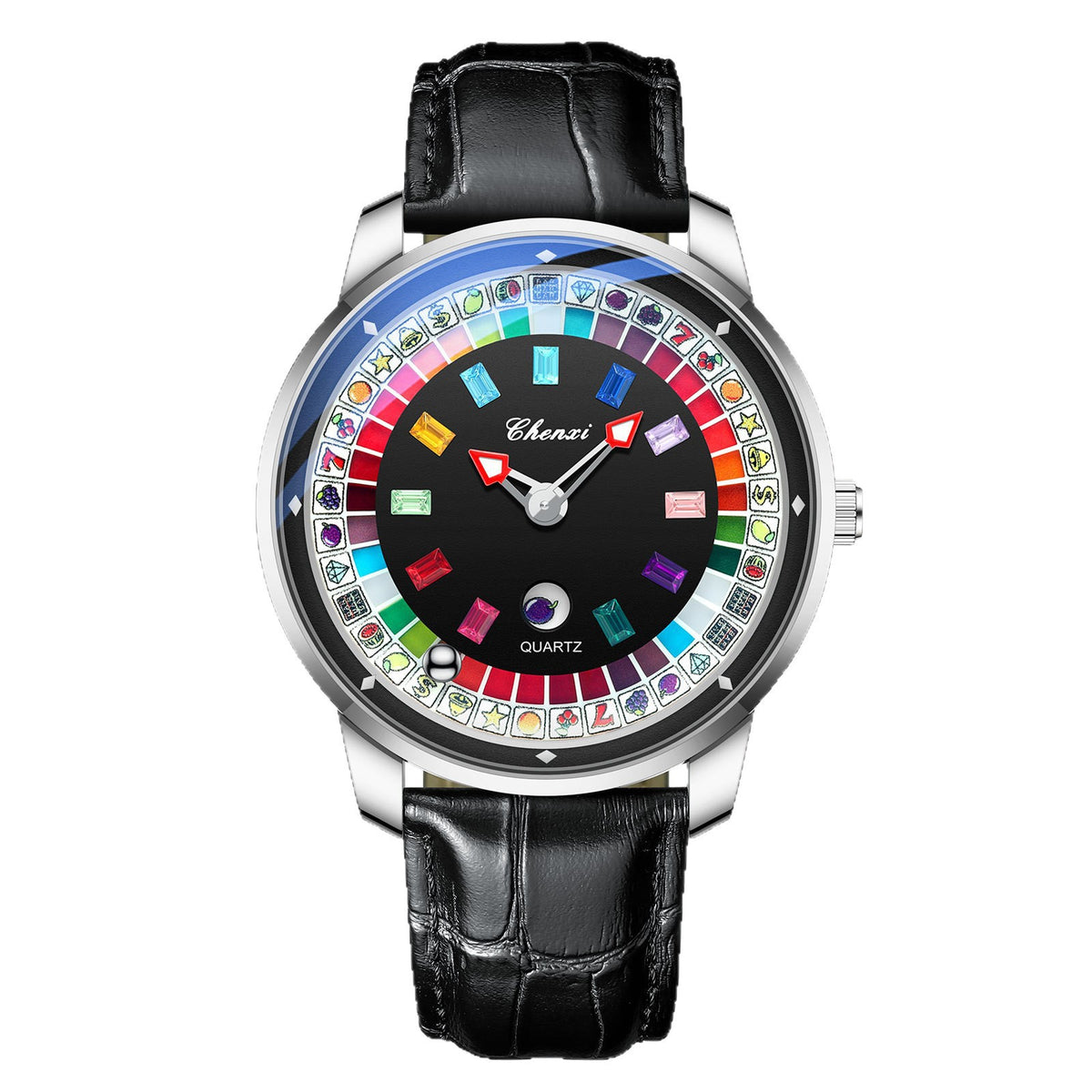 Men's Roulette Watch with Spinning Disc