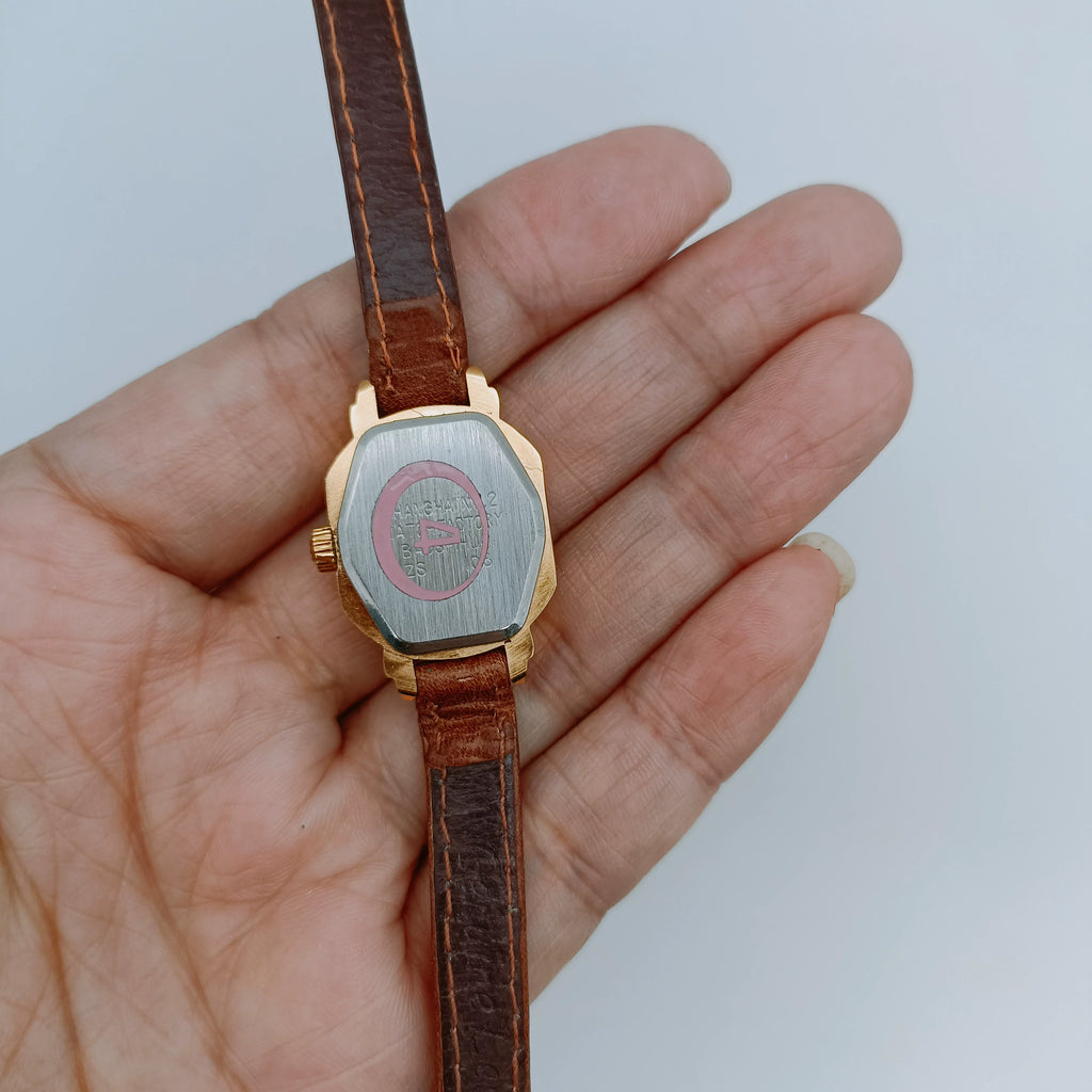 Baoshihua Ladies Mechanical Watch Blue Dial Square Vintage Original NOS