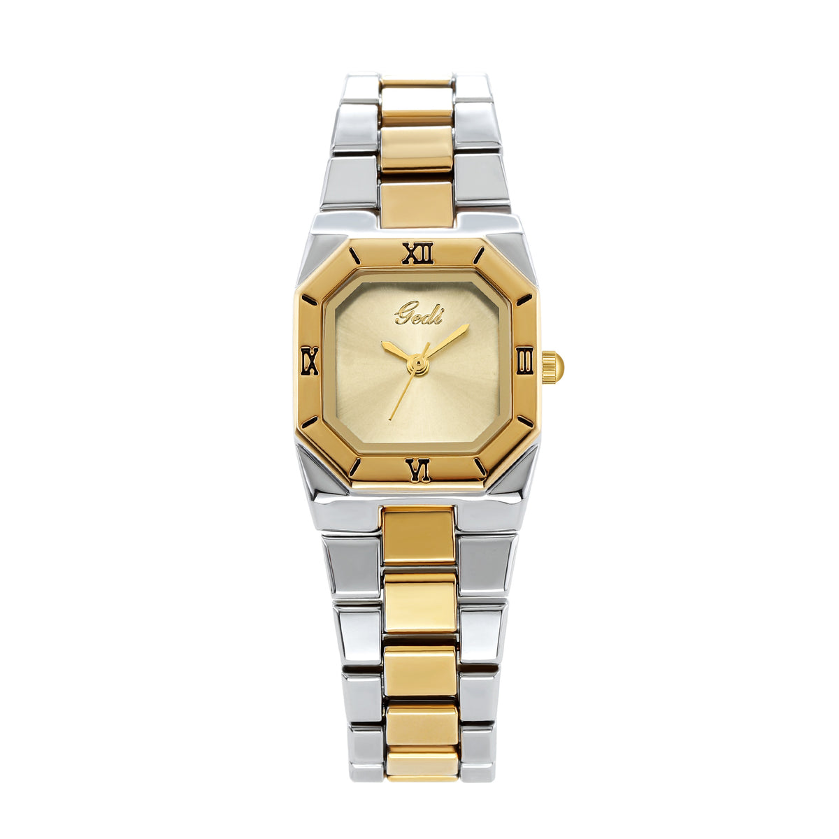 GESMART Women's Square Steel Band Quartz Watch Vintage Luxury Style Elegant Fashion