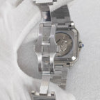 Men's 38mm Square Watch 316L Case Exhibition Back Mineral Glass 2813 Movement