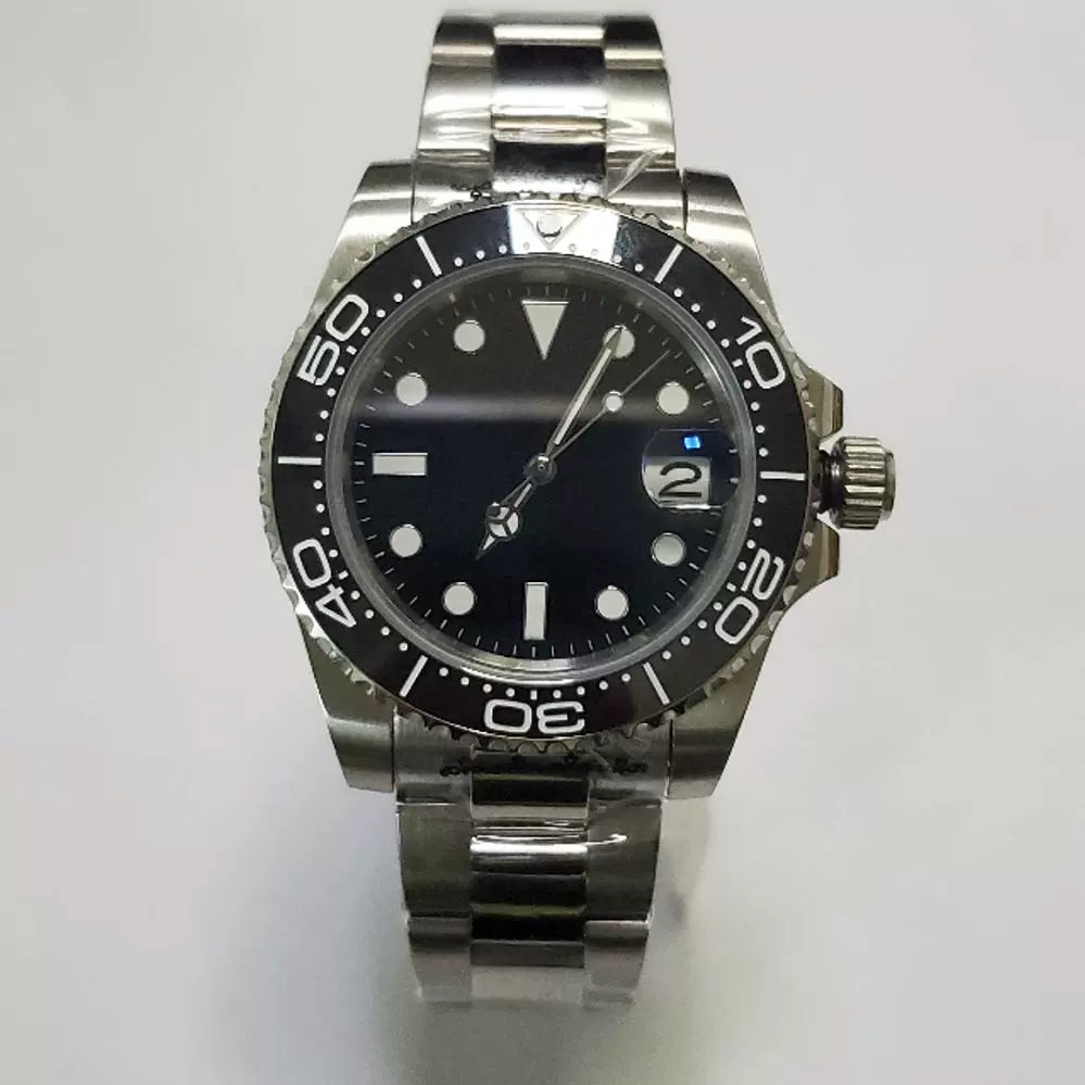 Men's 40mm Mechanical Watch Sapphire Crystal 316L Steel Case NH35 Movement