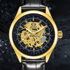 GESMART Men's Hand Winding Skeleton Mechanical Watch Casual Fashion Wristwatch