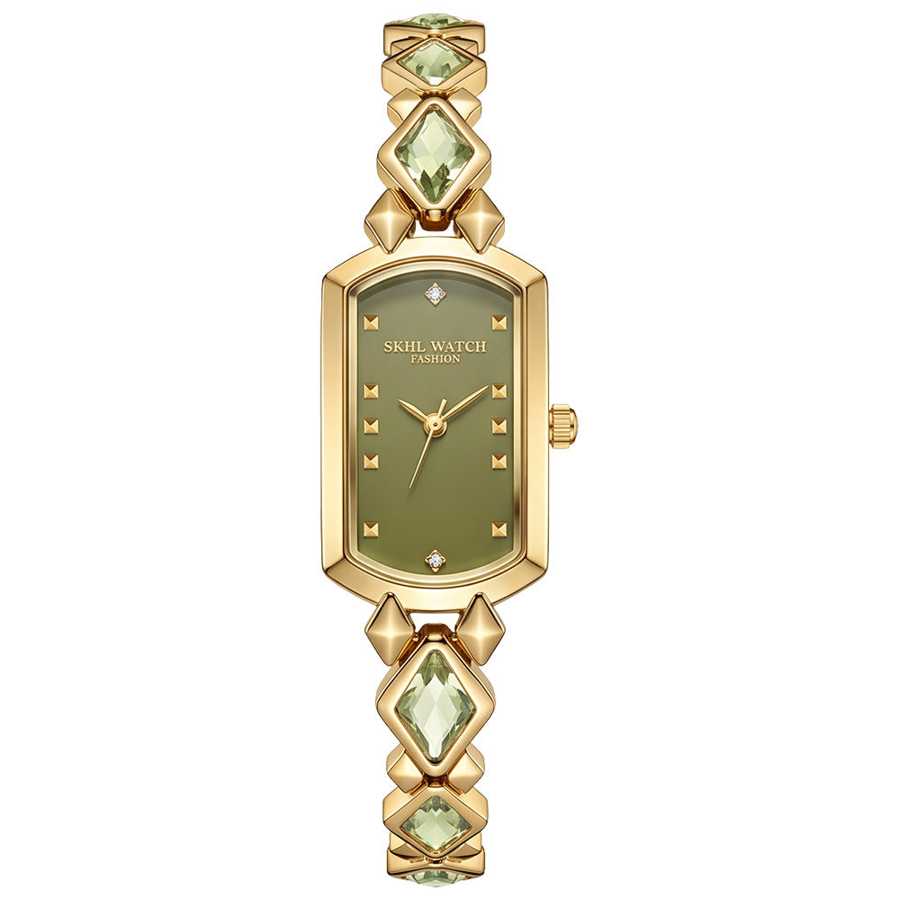 Women's Olive Green Bracelet Watch