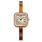 GESMART Women's Small Square Quartz Bracelet Watch Retro Vintage Style Premium Fashion