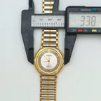 HAIDA Two-Tone Vintage Quartz Watch Round Glass Crystal NOS Third Factory