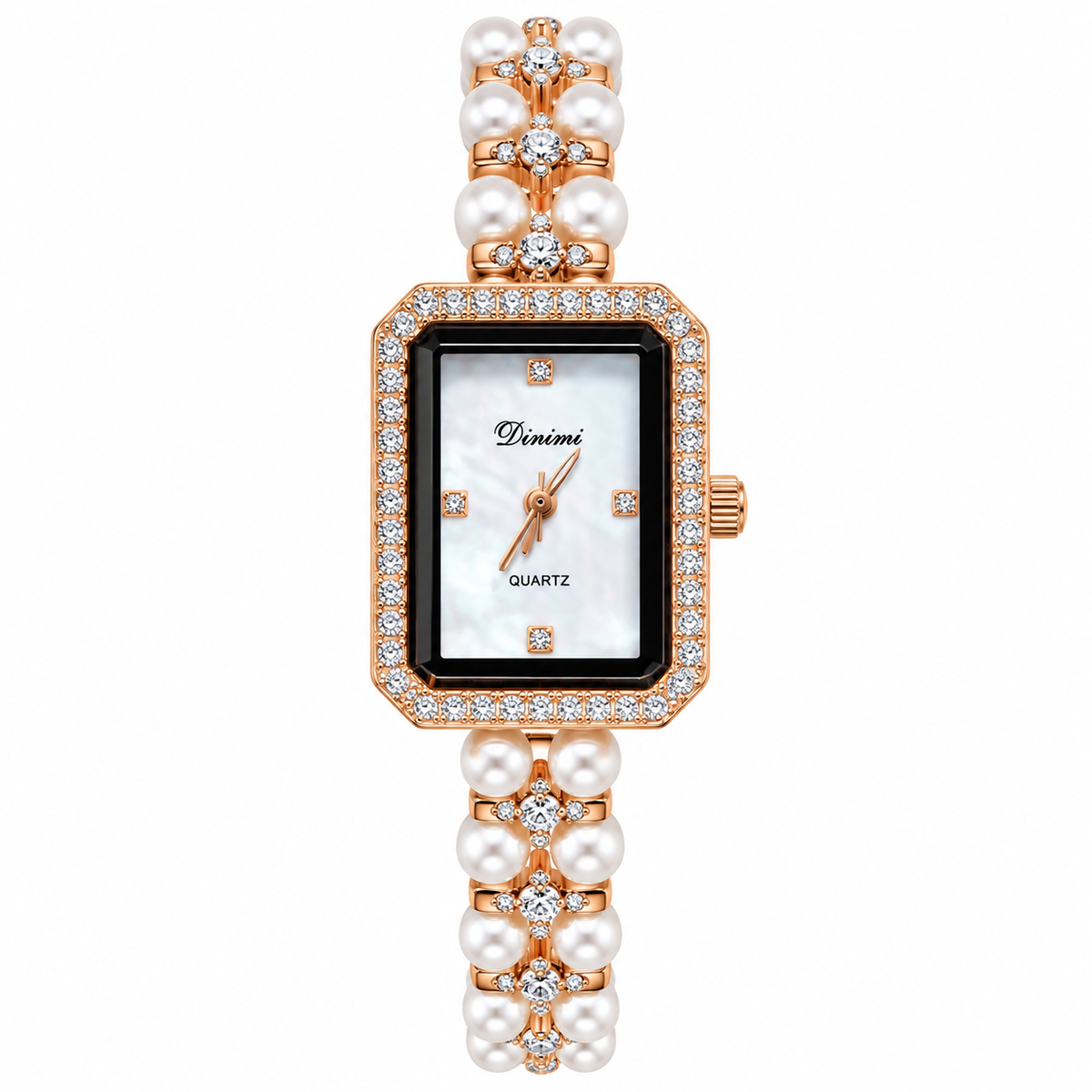 Women's Pearl Bracelet Watch with Shell Dial