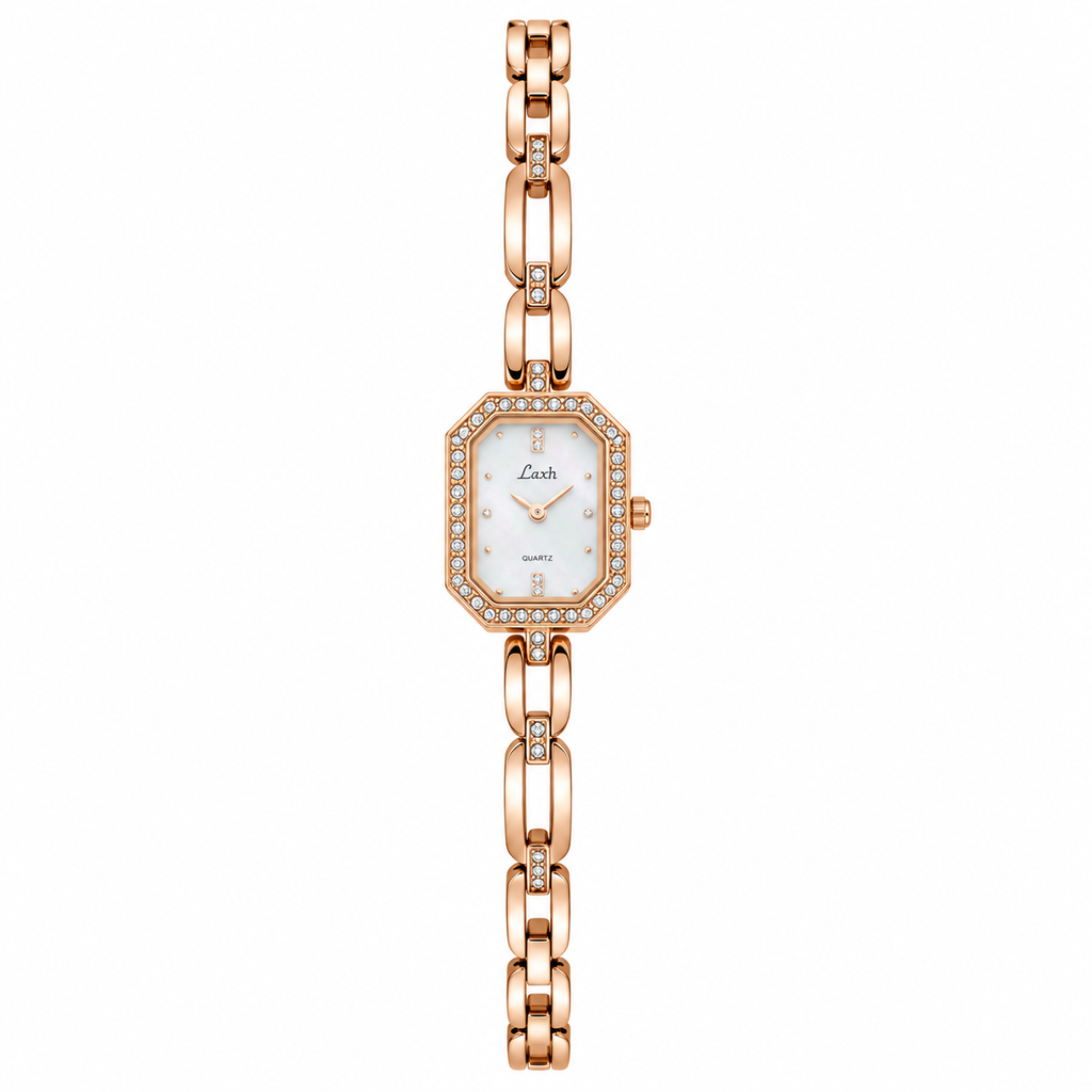 Women's Square Rhinestone Bracelet Watch