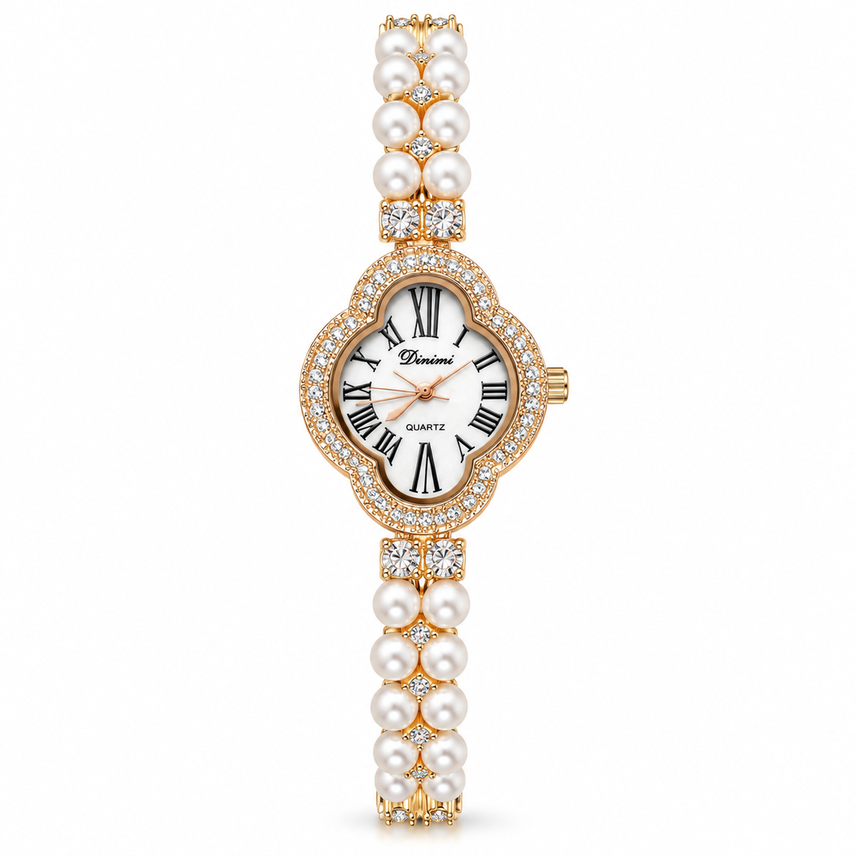 Women's Four-Leaf Clover Pearl Quartz Watch