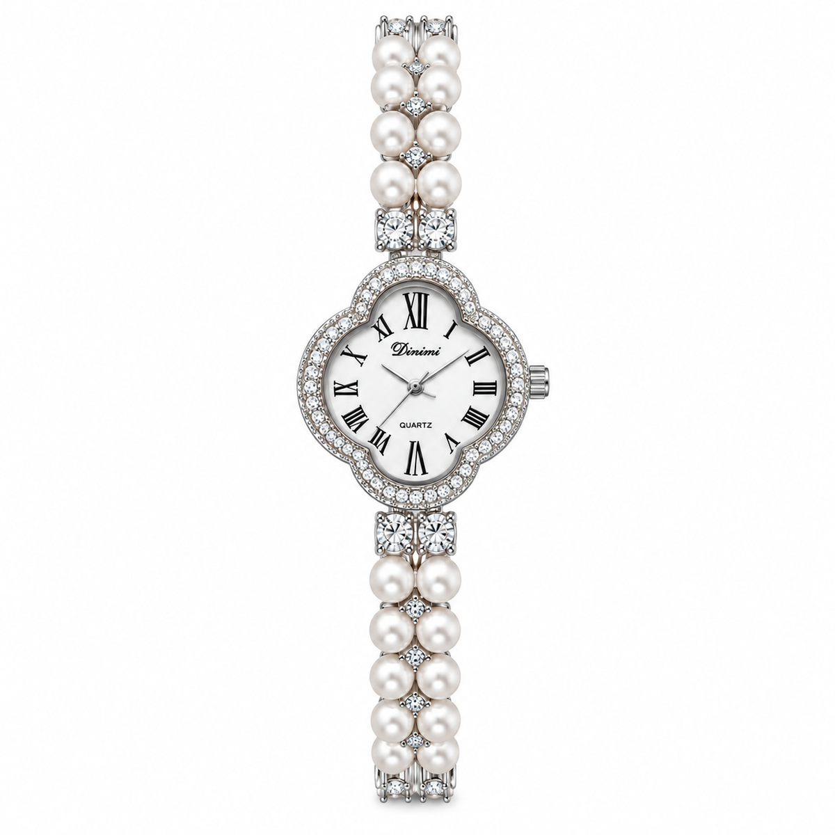 Women's Four-Leaf Clover Pearl Quartz Watch