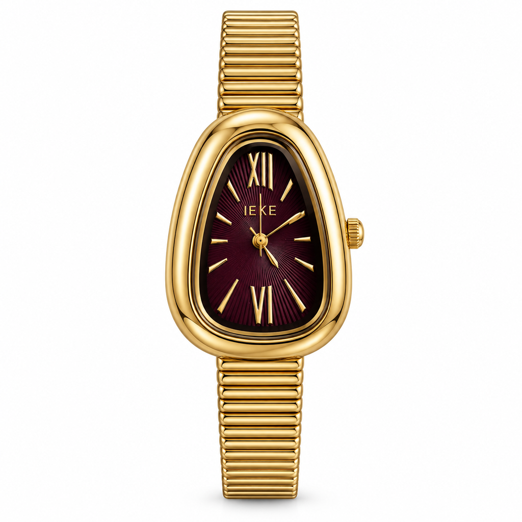 Women's Vintage Ankara-Red Chain Quartz Watch