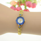 HAIDA Ladies Quartz Watch Sapphire Blue Vintage Fashion Shanghai NOS