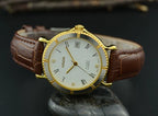 HAIDA Men's Automatic Mechanical Watch Two-Tone Genuine Leather Strap NOS