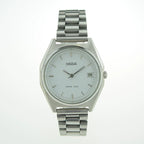 HAIDA Men's Quartz Watch Roman Numerals Yellow White Dial Steel Business NOS