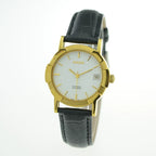 HAIDA Men's Automatic Mechanical Watch White Dial Titanium Leather Strap NOS