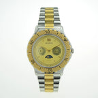HAIDA Men's Multi-Function Quartz Watch 5 Hands Subdials Moonphase NOS
