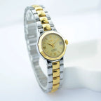 HAIDA Ladies Automatic Mechanical Watch Two-Tone Crystal-Set Vintage