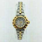 HAIDA Ladies Manual Wind Watch Two-Tone Brushed Small Classic