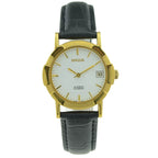 HAIDA Men's Automatic Mechanical Watch White Dial Titanium Leather Strap NOS