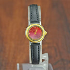 HAIDA Ladies Manual Wind Mechanical Watch Two-Tone Leather Strap Small Fashion